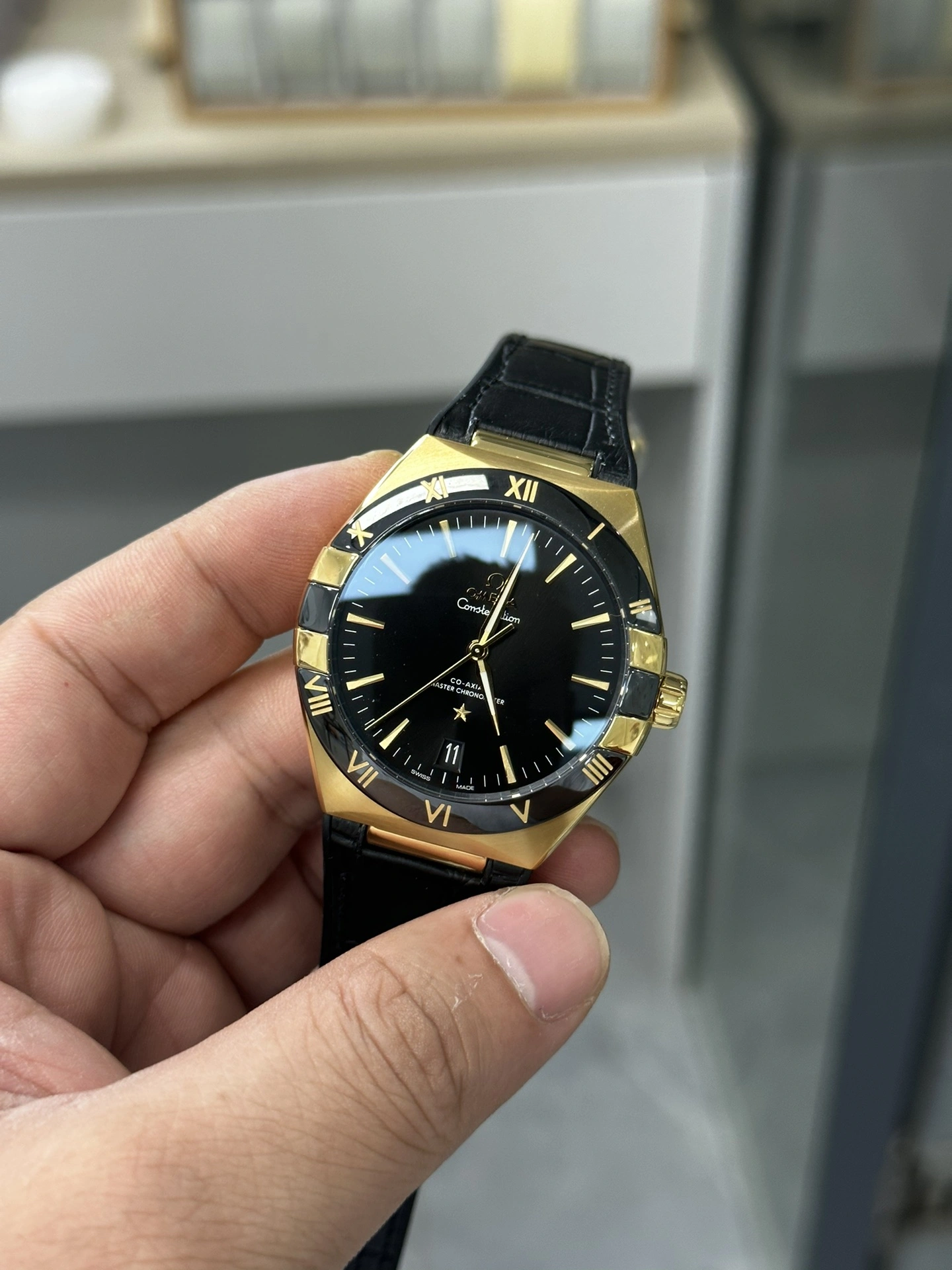 CBD Factory Omega Constellation 41mm Yellow Gold Black Ceramic (131.63.41.21.01.001) 1:1 Super Clone – DD8900 Movement Trendsetting 308